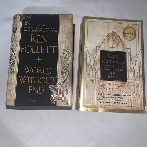 2 Books World Without End, The Pillars Of The  By Ken Follett 2007  1st Edition - Picture 2 of 10